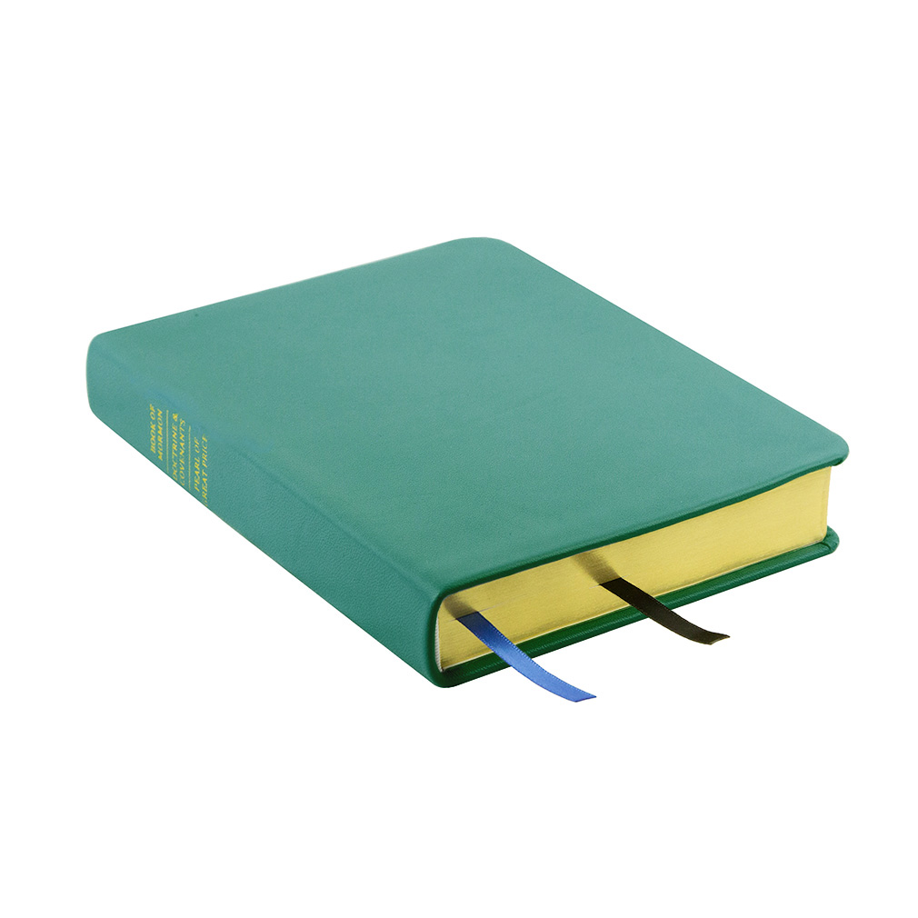 Teal LDS Triple |Leather Triple, Custom Name, Ribbon Qty & Color